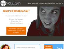 Tablet Screenshot of mollyogren.com